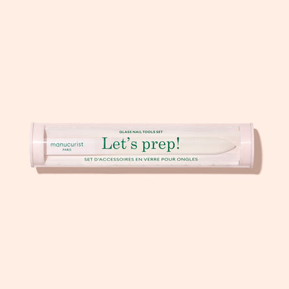 Un étui cylindrique Lets prep! contient le trio d&