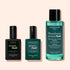 The Manucurist Green Flash™ Base Top Remover Trio showcases three bottles against a light beige background.