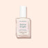 A clear glass bottle of Manucurist Active™ Bright nail polish, featuring a white cap and set against a light beige background. The label highlights that this bio-based nail care product brightens and strengthens nails.
