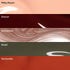 Cinq nuances de couleur horizontales intitulées : Milky Peach (pêche), Grenat (rouge profond), Sandstone (beige tourbillonné), Khaki (vert olive) et Terracotta (orange rouillé). Les Curated Color Collections by Manucurist proposent ces palettes soigneusement sélectionnées, idéales pour des manucures inspirées des dernières tendances nail art.