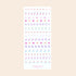 Colle des motifs vibrants comme des lunettes de soleil, des lèvres, des flamants roses, des ananas, des palmiers, des coquillages et des cocktails avec les Stickers Nail Art Pink Addict de Manucurist-test — parfaits avec ton vernis gel préféré. "manucurist PARIS" apparaît en bas.
