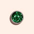 Un petit pot rond de Cactus Biodegradable Glitter de Manucurist est posé sur un fond beige clair ; ses paillettes vertes brillantes et écoresponsables projettent une ombre douce — idéal pour un nail art durable.