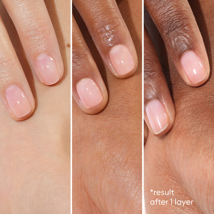 Three close-ups show hands with different skin tones, each wearing Manucurist&