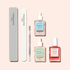 Le coffret Manucurist-test Welcome kit Glow Manicure Set comprend deux limes à ongles, un repousse-cuticules et trois soins traitants — Émollient Efficace, Sérum Complet et Active Glow — présentés sur un fond rose clair.