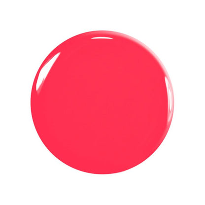 Une touche rose ronde et brillante du Set Green Flash™ Manucurist You Me at a Tea Party, avec des reflets blancs sur sa surface lisse, se détache sur un fond blanc uni.