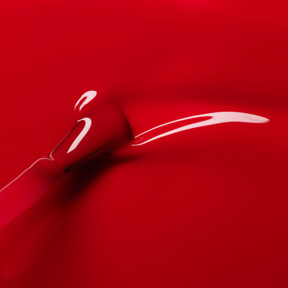 A close-up of a brush applying Manucurist&
