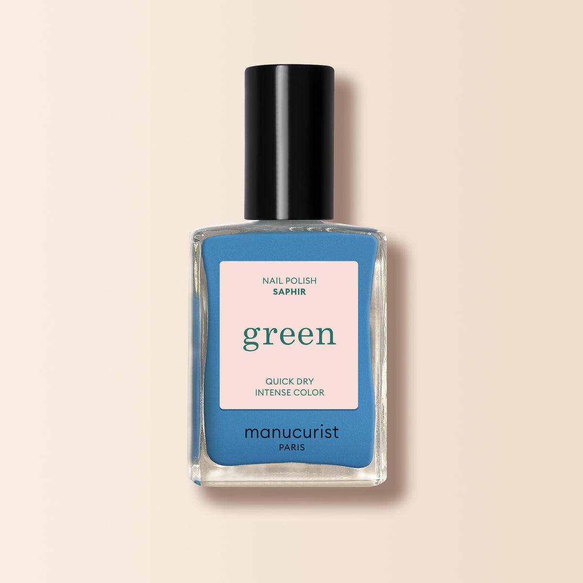 Un flacon de vernis à ongles Manucurist Saphir d&